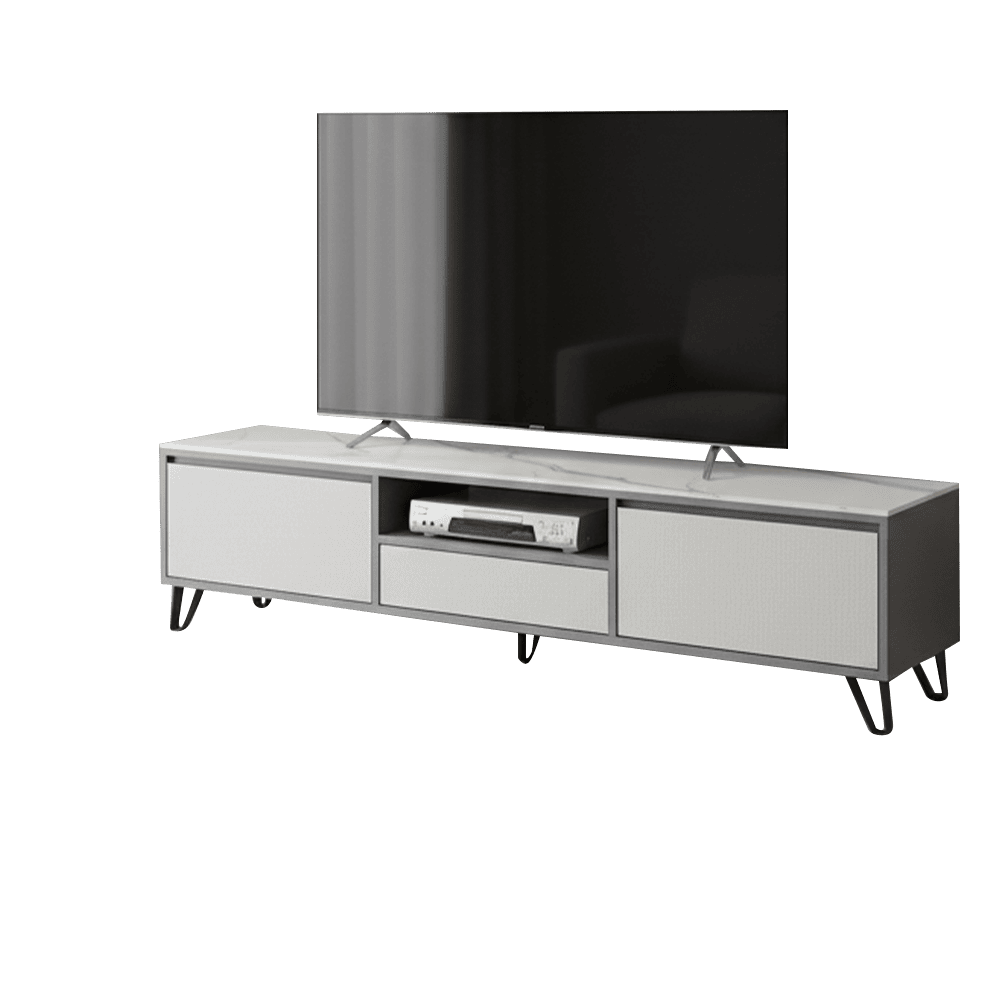 【直人木業】JASPER現代風霧面陶板電視櫃151公分 1