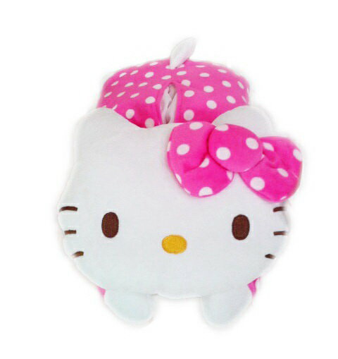 【真愛日本】15121700001	趴姿面紙套-圓點桃  三麗鷗 Hello Kitty 凱蒂貓   面紙套  面紙盒  居家用品