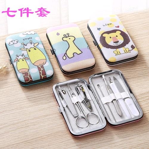 卡通不銹鋼剪指甲工具指甲刀套裝 家用修甲修腳刀指甲剪指甲鉗