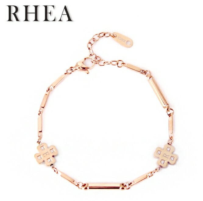 【大樂町日貨】日本代購 【RHEA】幸運草閃鑽 手環 / 腳鍊兩用 (金/女)