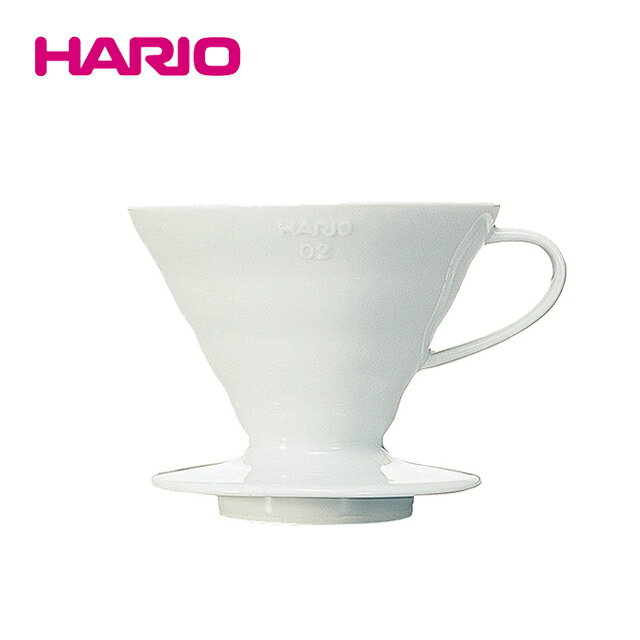 《HARIO》V60白色磁石濾杯 VDC-INT-02W 1-4杯份