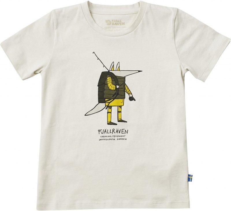 ├登山樂┤Fjallraven小狐狸Kids Trekking Fox 兒童有機棉T恤 粉白#FR82426-113