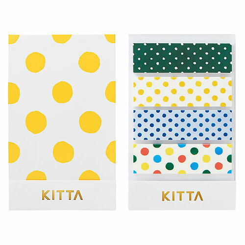 【日本KITTA】 隨身攜帶和紙膠帶 KIT003 圓點點1 / 本