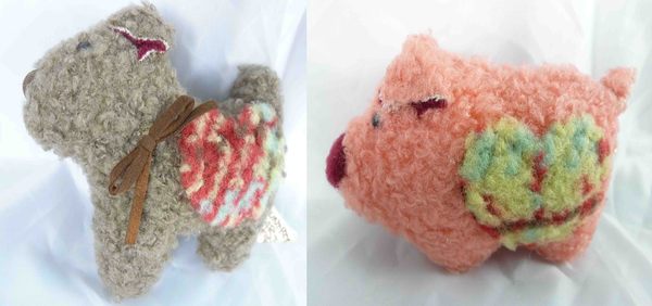 【震撼精品百貨】狗 別針 捲毛,咖啡/粉 (共2款) 震撼日式精品百貨