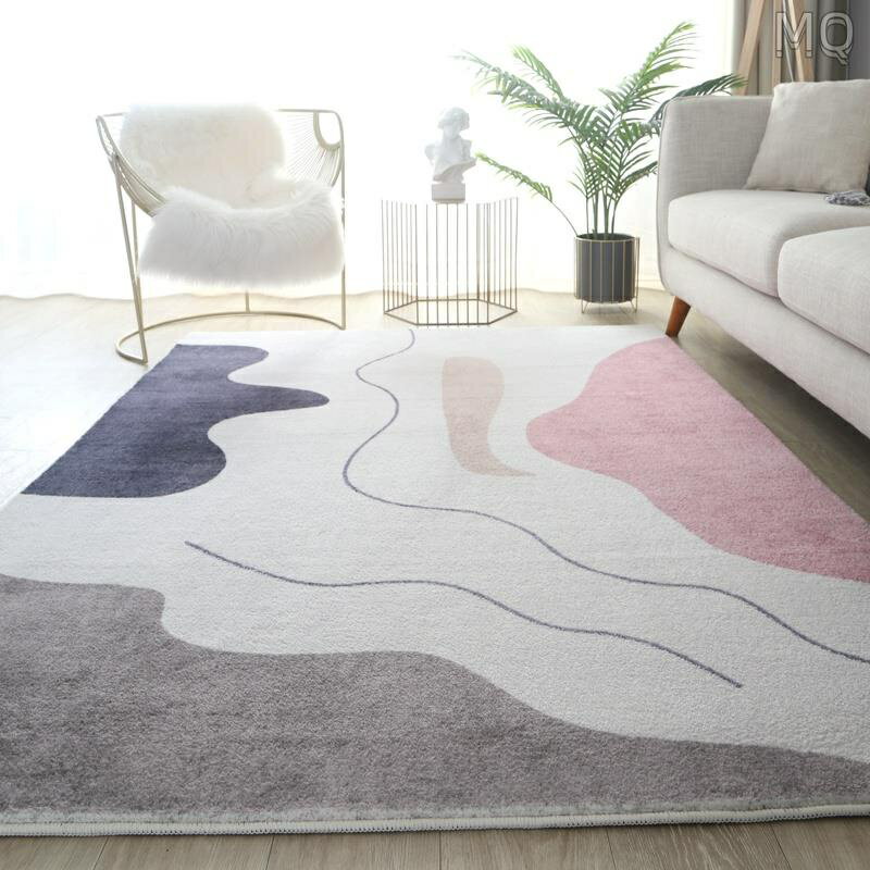 全新 仿羊絨加厚款地毯 升級棉布底 北歐極簡輕奢地毯 客廳茶幾家用大面積滿鋪地墊 臥室沙發茶幾床邊毯