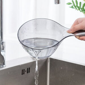 家用廚房水瓢加厚塑料水勺洗澡舀水勺舀子長柄寶寶兒童洗頭水勺子