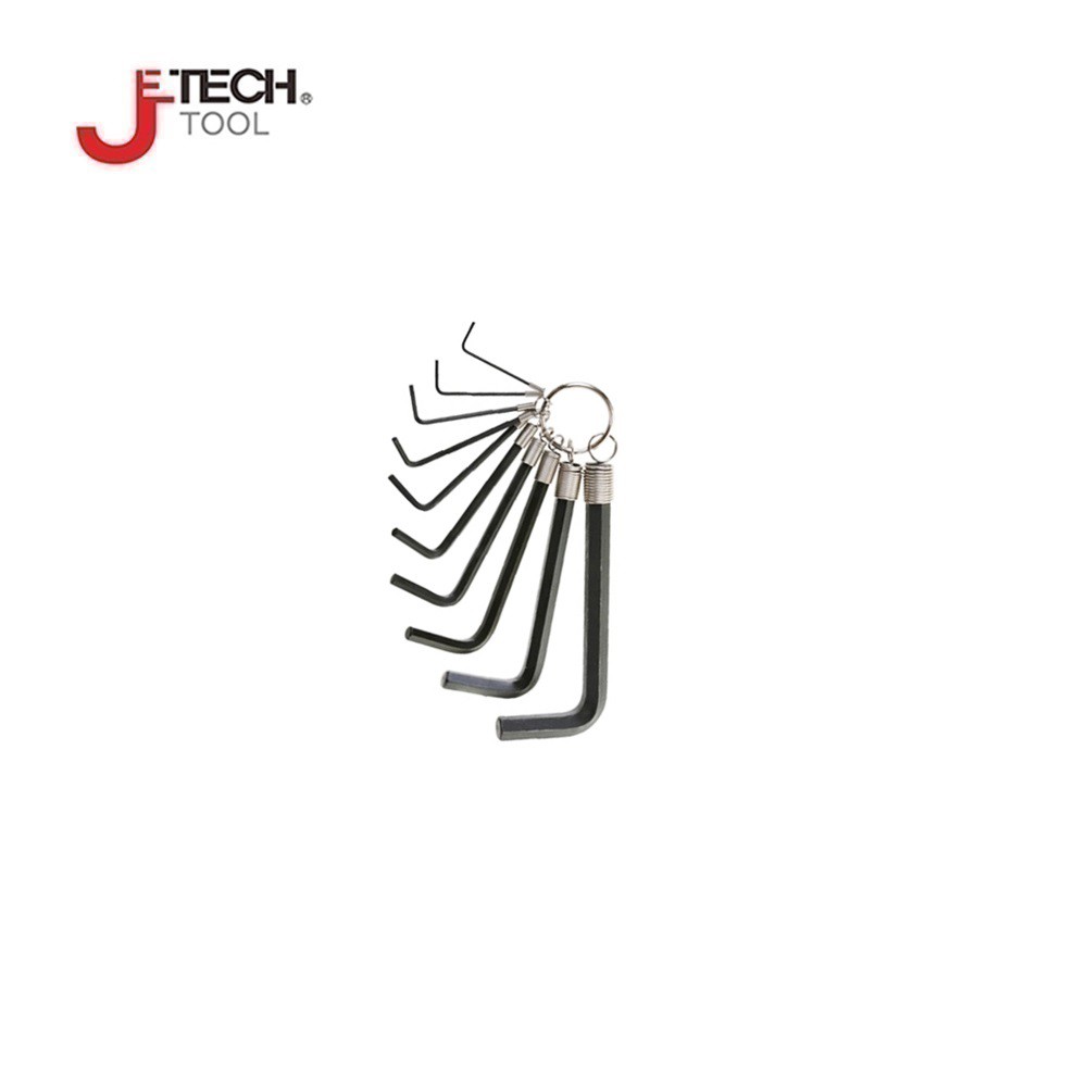 【JETECH】鎖圈型 六角板手 10支組-公制-DB-KW-10-530