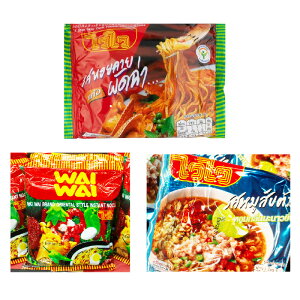 泰國WAI WAI 泡麵 有名 泰式泡麵 健力麵/酸辣肉碎/血蛤