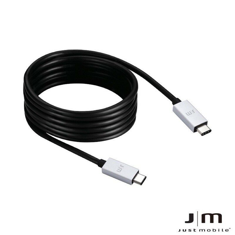 強強滾p-Just Mobile USB-C to USB-C AluCable 鋁質 2米 連接線