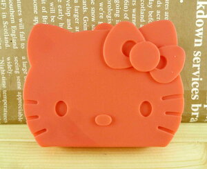 【震撼精品百貨】Hello Kitty 凱蒂貓-凱蒂貓造型零錢包-矽膠材質-摺疊紅 震撼日式精品百貨