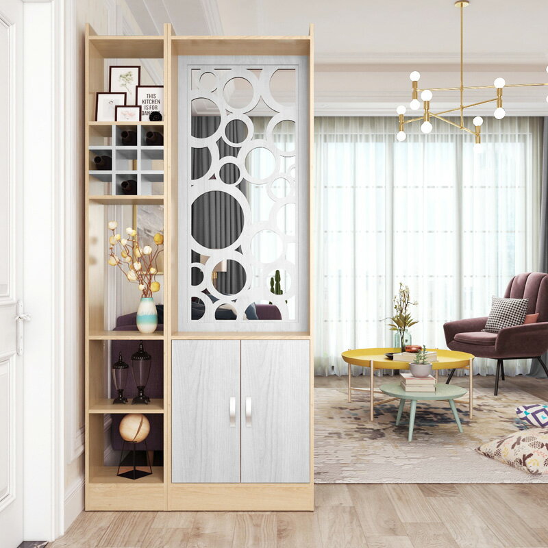 屏風 隔斷 客廳 玄關 座屏可移動簡約現代 木質 裝飾架 書房臥室 置物架