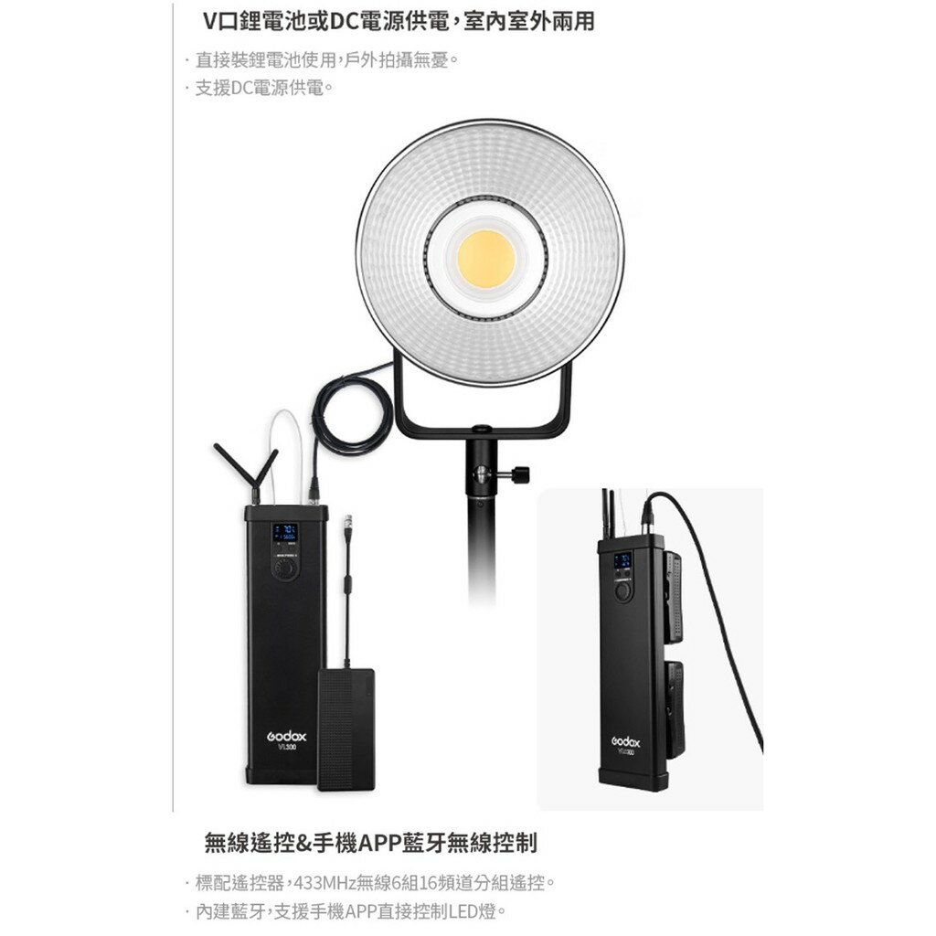 【EC數位】Godox 神牛 VL150 室內室外兩用LED棚燈 攝影燈 外拍燈 棚燈 靜物拍攝 視頻拍攝 採訪佈光 2