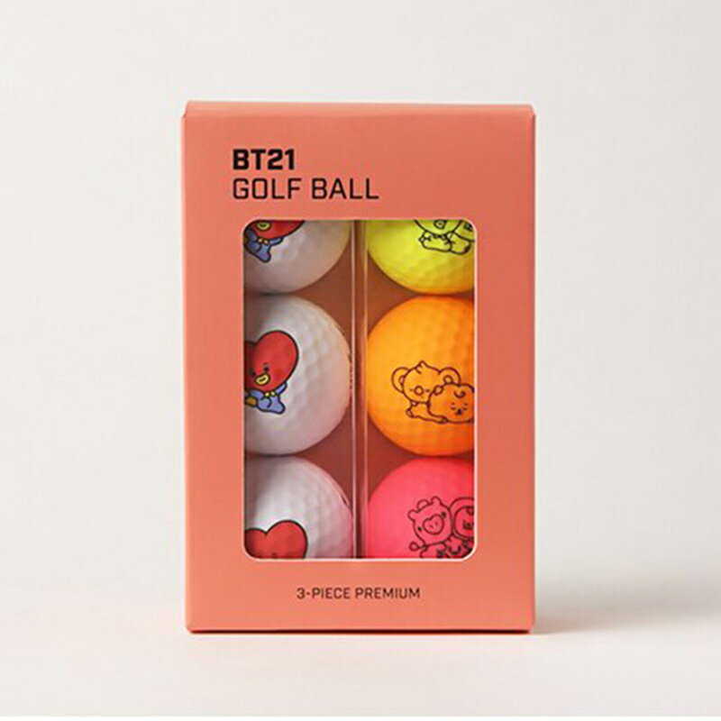 現貨 官方代理【BT21 BABY GOLF】TATA GOLF BALL SET (6 BALLS) 高爾夫球 6顆 韓國原廠【正元精密】