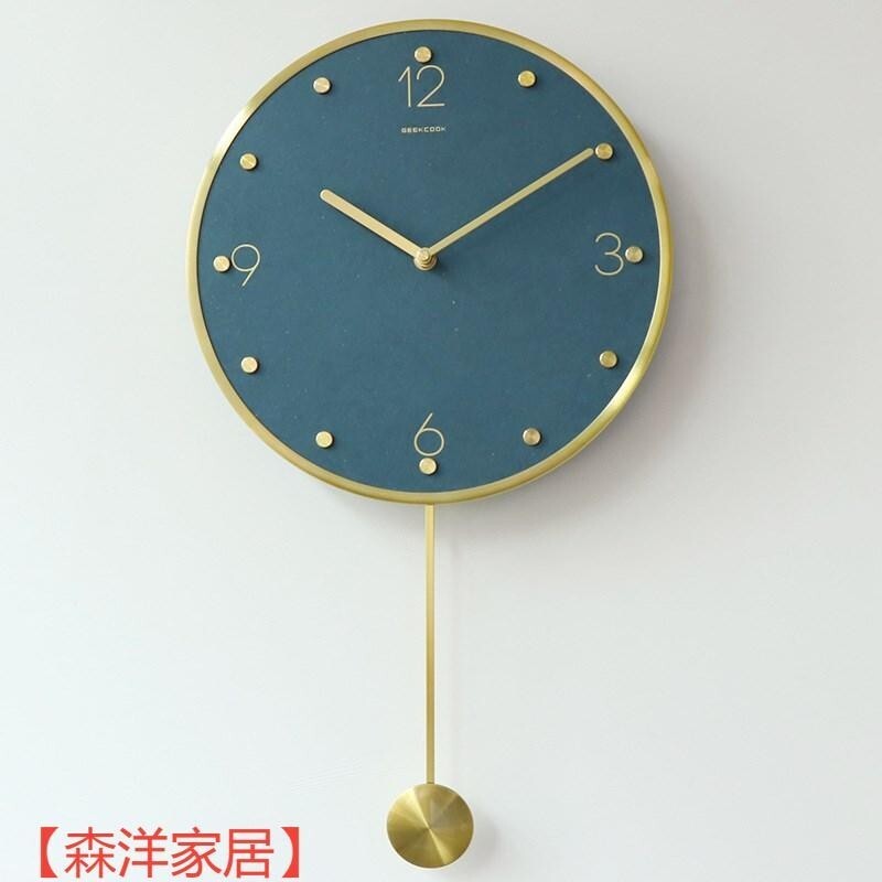 時鐘鐘錶掛鐘裝潢Geekcook創意掛鐘家用時尚靜音客廳輕奢石英鐘裝潢簡約表現代時鐘