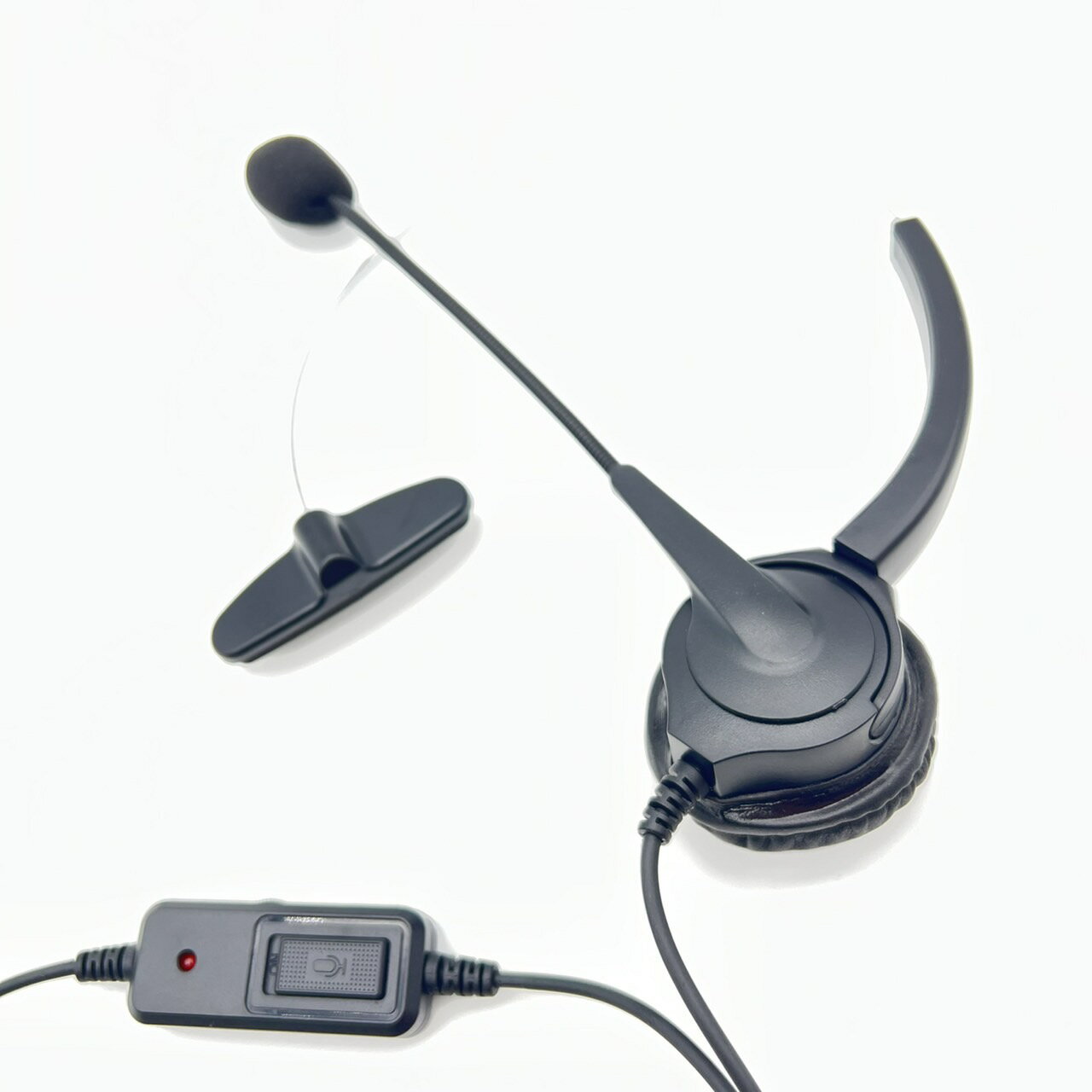 單耳耳機麥克風 含調音靜音 國洋K311 話機專用 疫調支援 空出雙手邊做事