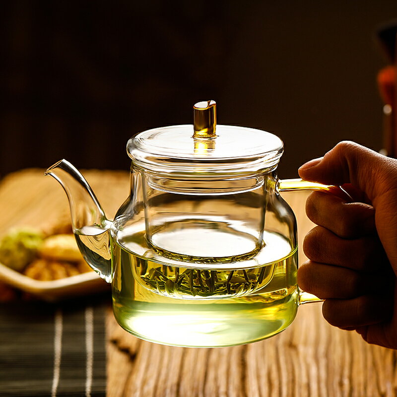 玻璃茶壺單壺家用耐熱高溫過濾花茶壺水壺茶具茶杯套裝煮茶泡茶壺