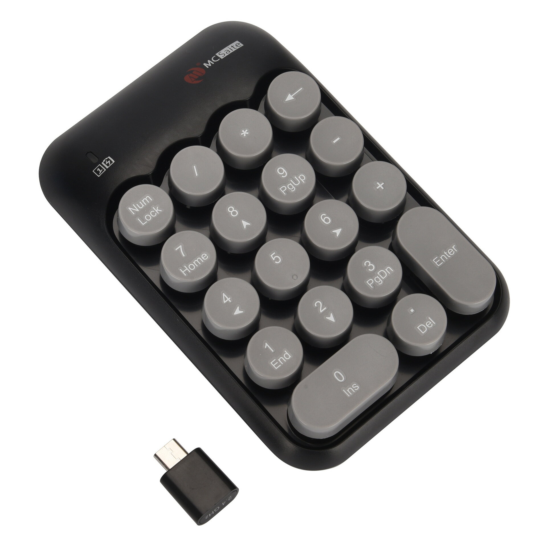Type-c無線數字鍵盤電腦USB-C無線迷你商用數字鍵盤18鍵MC-52AG