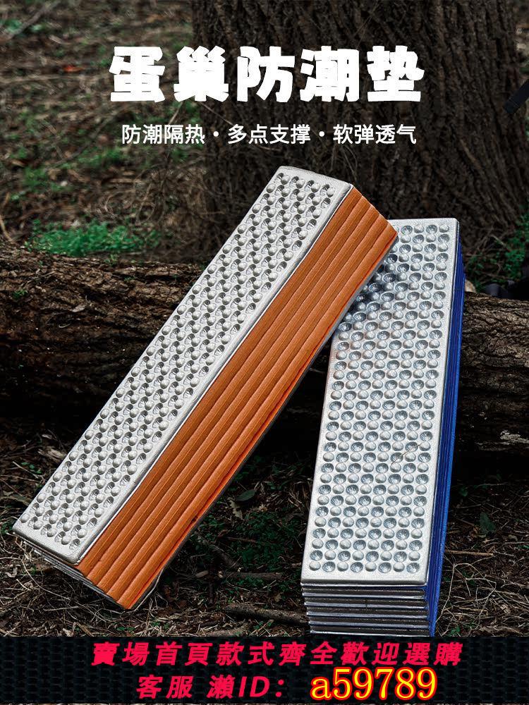 【臺灣公司 可打統編】野餐墊戶外防水防潮墊露營加厚鋁箔折疊蛋巢單人午睡墊便攜帳篷墊