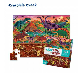 《美國 Crocodile Creek》探索主題拼圖-探索恐龍 48片 東喬精品百貨