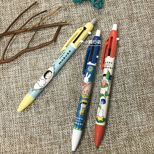 日本製 MIFFY MEETS MARUKO 米菲 x 櫻桃小丸子 聯名系列 二合一 自動鉛筆&雙色圓珠筆｜小鶴日貨