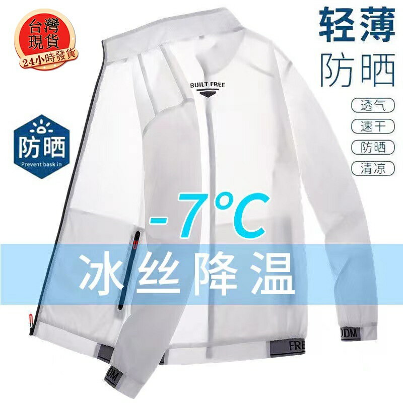 臺灣現貨 M-4XL夏季皮膚衣 防曬衣男 防曬外套 涼感薄外套 防紫外線外套 運動風衣 拼色連帽防曬衣 情侶休閒防曬衣