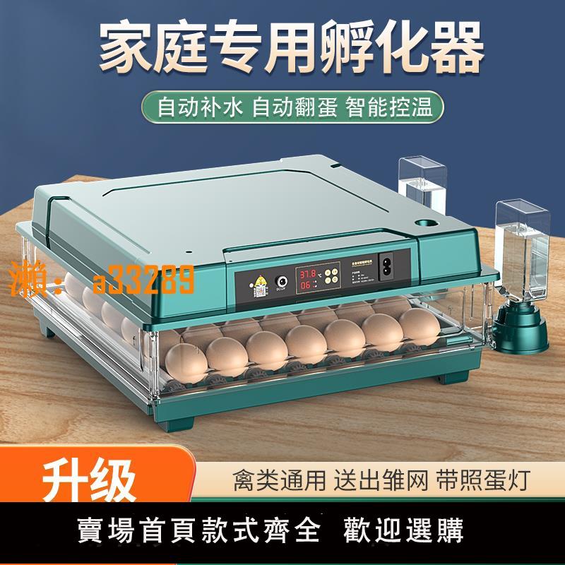 【保固兩年】孵蛋器小型家用孵化器全自動智慧孵化機小雞蘆丁鴨鵝的孵化箱機器