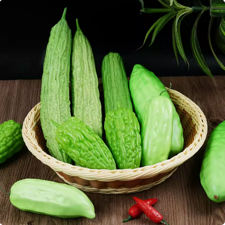 【滿299出貨】模擬苦瓜模型泡沫pu苦瓜假蔬菜食物拍攝裝飾食玩道具幼兒認知教具 模擬蔬菜 模擬模型 模擬擺飾 模擬道具 模擬裝飾