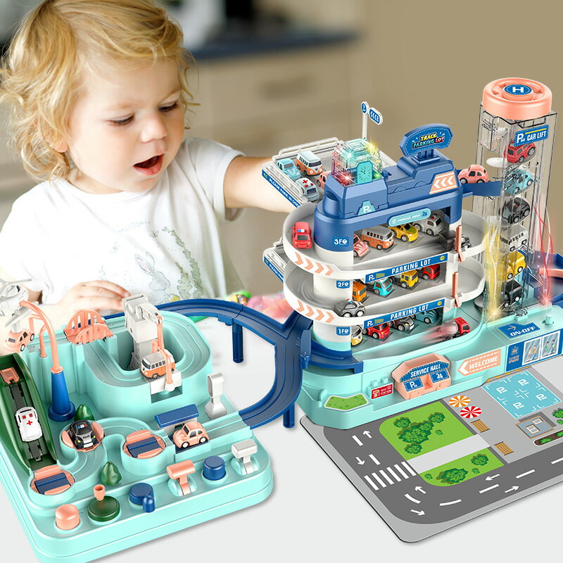 熱銷新品 兒童男童玩具車2男孩2022年新款3歲以上益智5停車場大樓6小汽車類