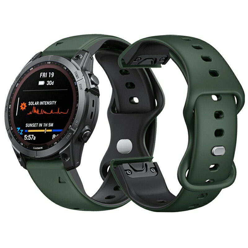 Garmin Approach S70 47mm S62 S60 Instinct 2 錶帶 22mm 快拆 矽膠 防水