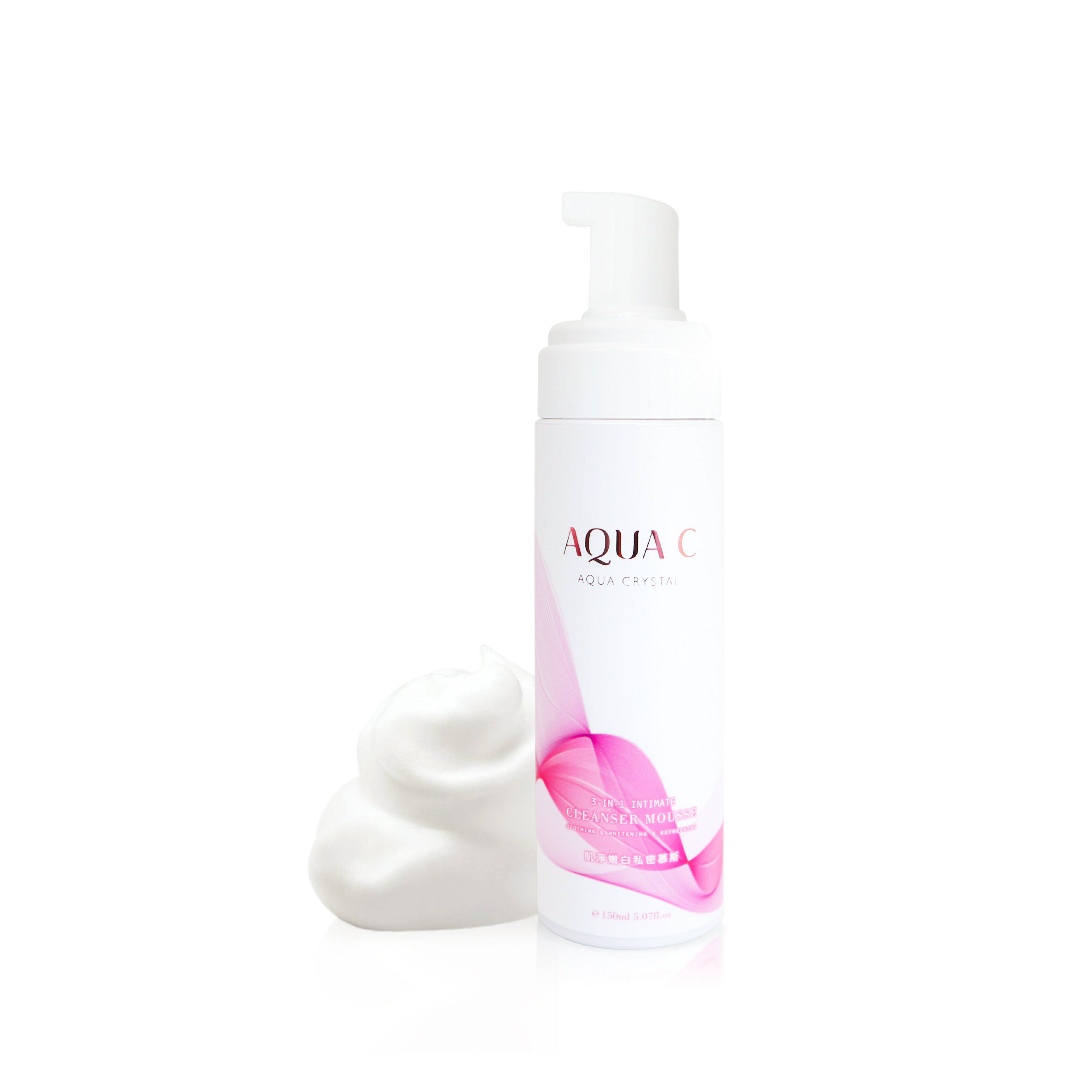 AQUA C.花漾皙 肌淨嫩白私密慕斯 150ml
