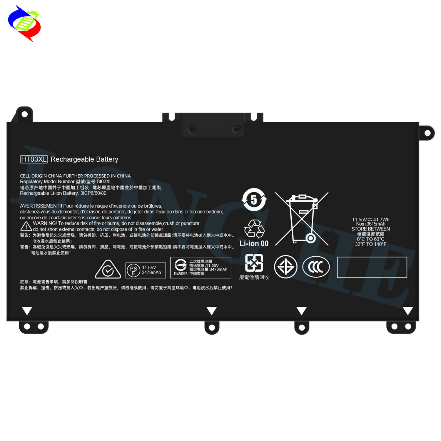適用於惠普TPN-Q207/Q208/Q209/Q210/Q221/Q222筆記本電池HT03XL【宜家良品百貨】