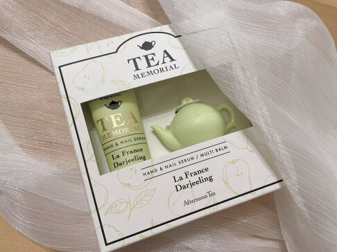 【現貨】afternoon tea 下午茶 限定 茶壺造型 西洋梨 大吉嶺紅茶 香味 潤唇膏 萬用膏 護手霜 指緣霜 3