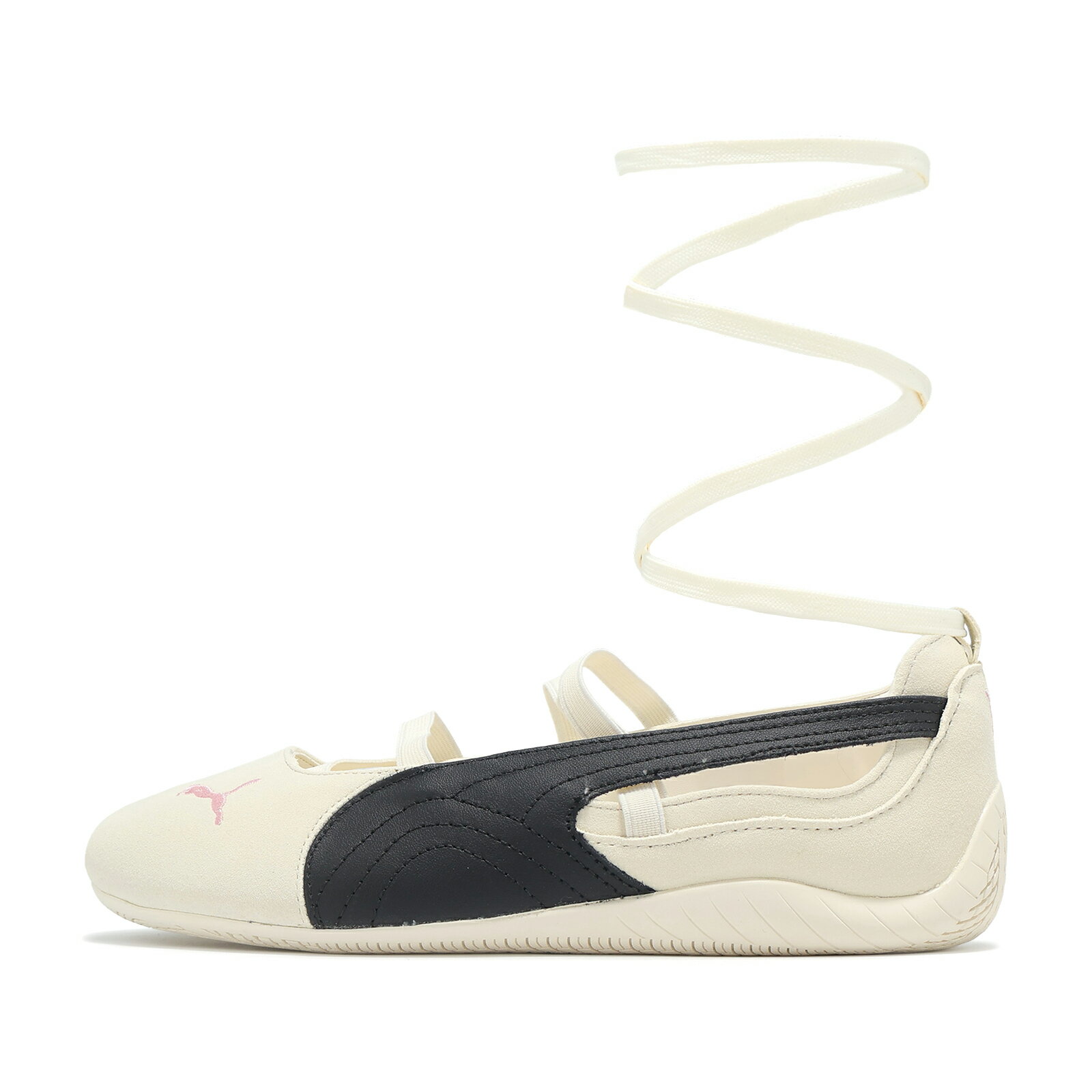 Puma x ROSE 休閒鞋 Speedcat Ballet 女鞋 芭蕾舞鞋 米白 綁帶 聯名 朴彩英