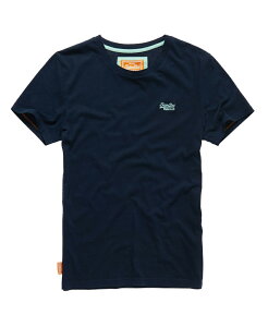 美國百分百【Superdry】極度乾燥 T恤 上衣 T-shirt 短袖 短T 經典 深藍 logo 素面 S M L XXL號 F235