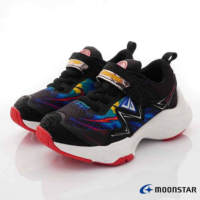 日本月星Moonstar機能童鞋2E炫技者爆系列3E寬楦運動鞋00246黑( 中大童)