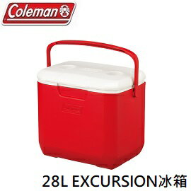 [ Coleman ] 28L EXCURSION冰箱 美利紅 / 保冰桶 / CM-27862