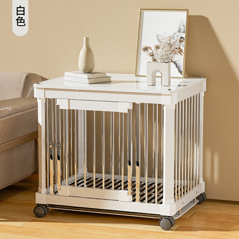 【超多款式咨詢客服】狗籠子不銹鋼帶廁所家用室內加粗柯基柴犬泰迪法斗大中小型犬狗屋 6