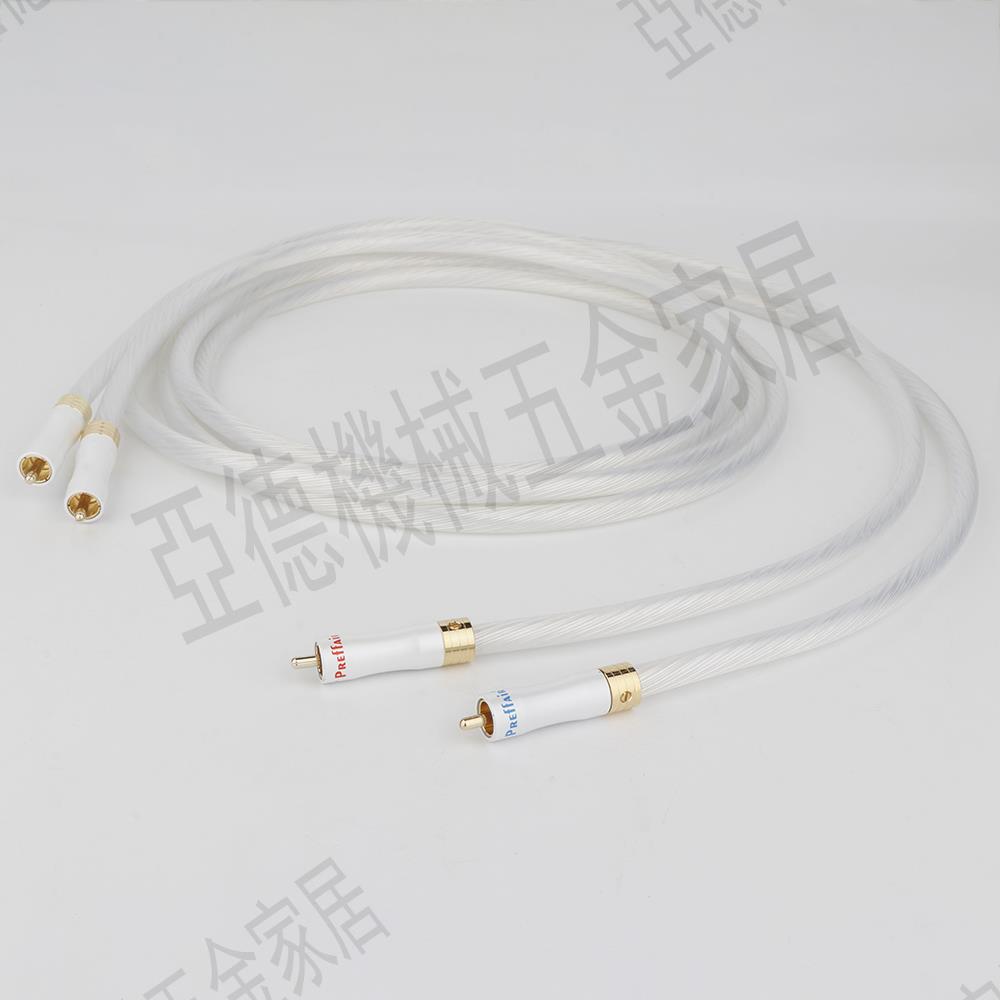 5N OCC單晶銅鍍銀發燒RCA信號線 HIFI音響雙蓮花CD功放CD音頻線【亞德機械五金家居】