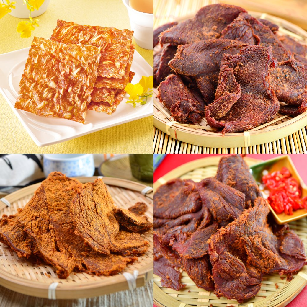 牛來運轉★經典大禮盒【快車肉乾】杏仁香脆肉紙1包入+牛肉乾1入〔共2包入〕 1