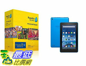 <br/><br/>  [106美國直購] Learn Russian:Rosetta Stone Russian - Level 1-5 Set with Fire Tablet with Alexa, 7 Display,16 GB,Blue<br/><br/>