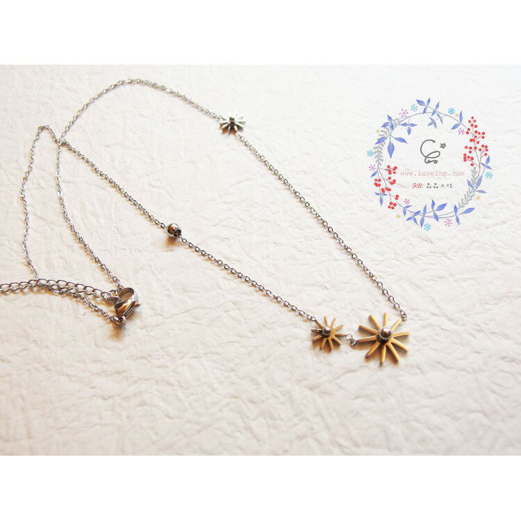 太陽雪花/白鋼鍊子/316L醫療級白鋼/ [晶晶工坊-love2hm] 1