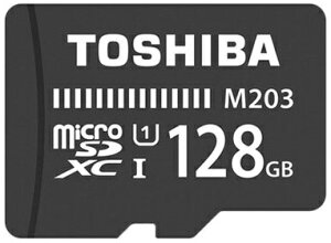 Toshiba 128GB Micro-SDXC UHS-I U1 C10 R100 記憶卡 THN-M203K1280A2 含轉卡-富廉網