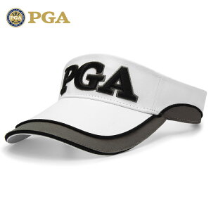 美國PGA空頂高爾夫帽男士球帽透氣無頂帽吸汗內里防曬遮陽可調節