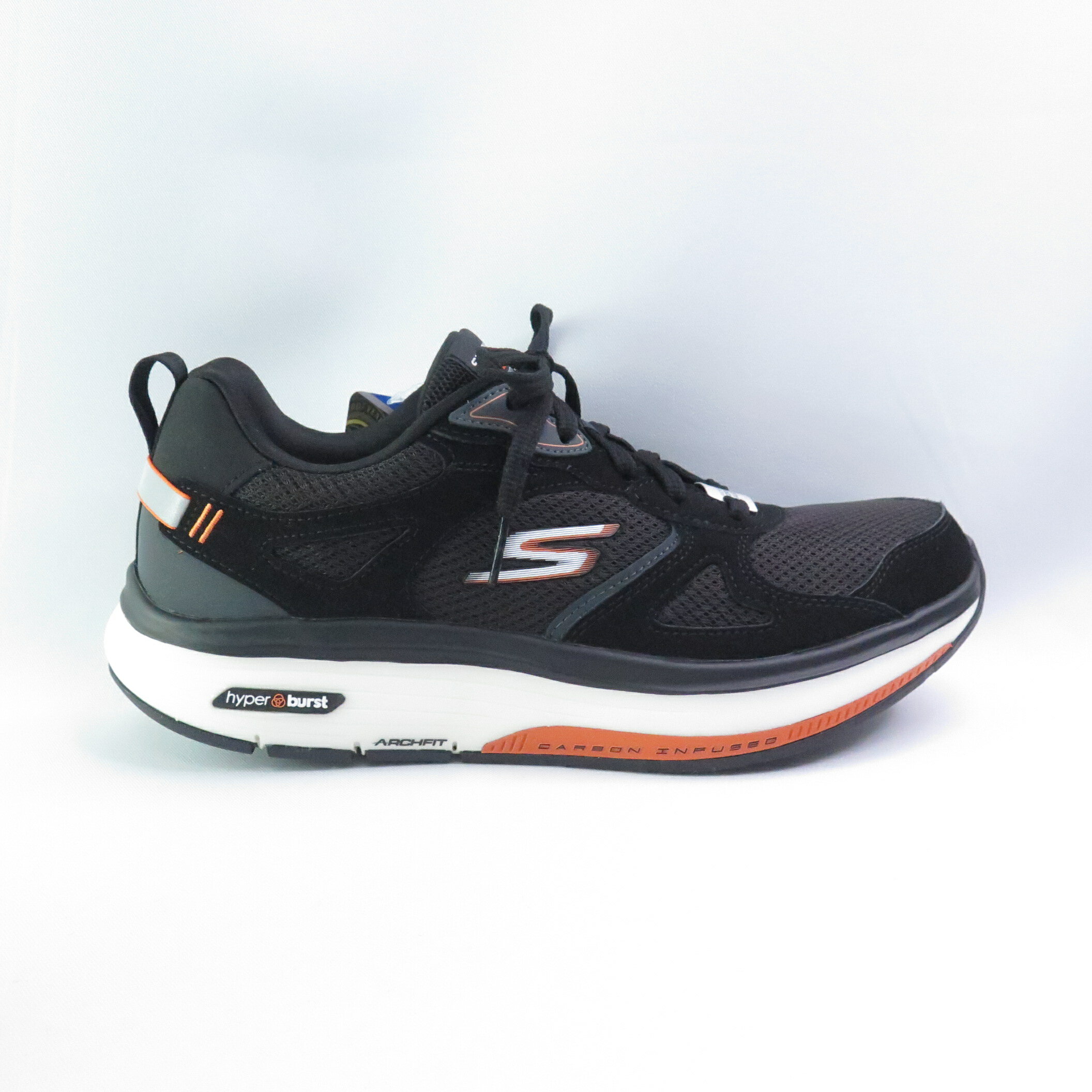 SKECHERS 216455BKOR GO WALK WORKOUT WALKER 男 頂級健走鞋 黑x白橘