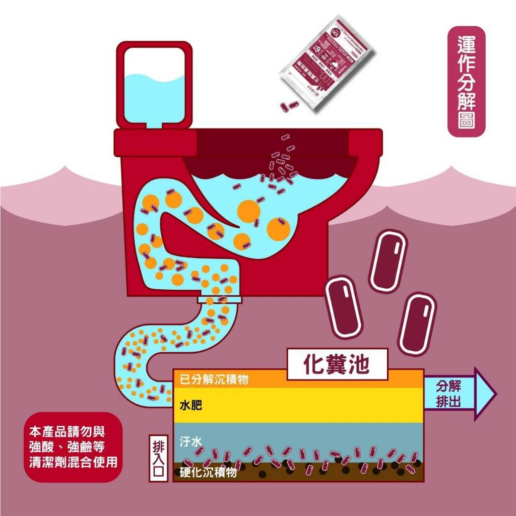 巨融化糞池除臭劑 100公克 化糞池溶解劑 除臭菌 分解菌 酵素菌 化糞除臭粉 廁所除臭劑 浴室除臭 2