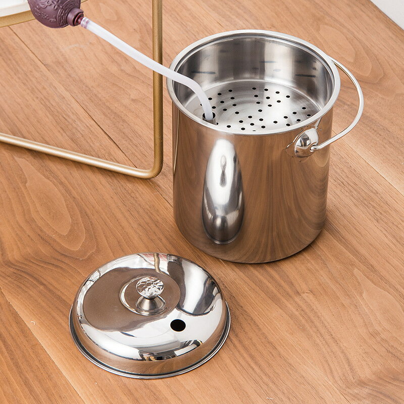 【大容量排水】茶水桶 茶渣桶 廢水桶 不鏽鋼茶具 功夫茶具 排水桶 茶臺配件 加厚不鏽鋼 防鏽耐用 帶過濾網 茶道配件