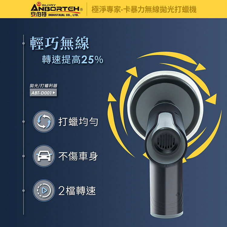 【安伯特】卡暴力 無線拋光打蠟機 (自助洗車 汽車美容 拋光機 汽車打蠟機) 3