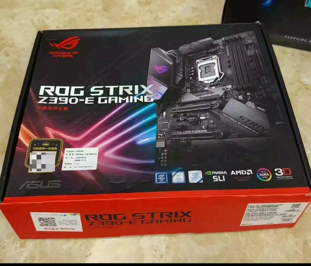 華碩ROG STRIX Z390-E GAMING主機板 電競主機板 支援第九代處理器 現貨秒發 箱說齊全 台灣公司貨 遊戲主機板 超頻神器