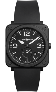 Bell & Ross 柏萊士 經典時尚飛行腕錶(BRS-BL-CEM)-39mm-黑面膠帶【刷卡回饋 分期0利率】