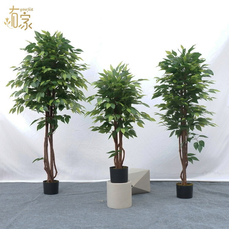快速出貨 可開發票 廠家直銷模擬榕樹盆栽室內裝飾擺件植物大型落地假樹盆景可定製